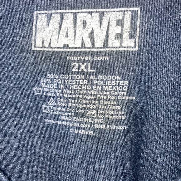MARVEL Captain America Distressed T-shirt ‘Time For Action’ - Picture 3 of 4